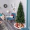 7ft. Pre-Lit Grand Teton Spruce Flat Back Artificial Christmas Tree, Clear LED Lights